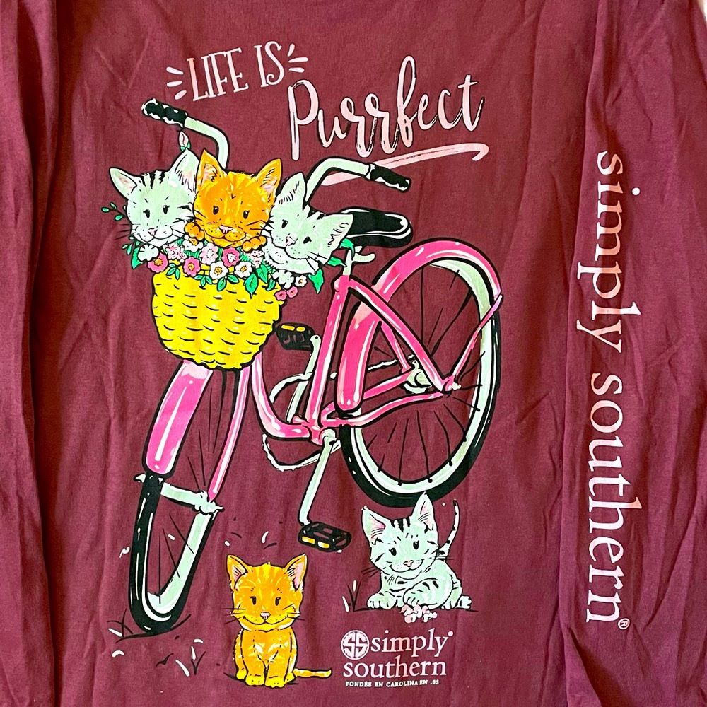 Girls Simply Southern Long Sleeve T-Shirt, Youth Large